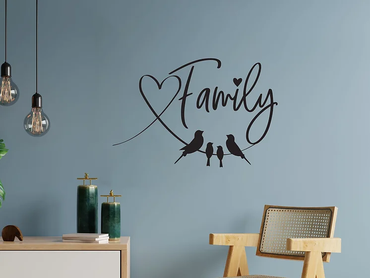 Zidna naljepnica "Family"