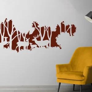 Zidna naljepnica "Forest reindeers"