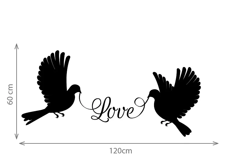 Zidna naljepnica "Love birds 2" - Slika 3