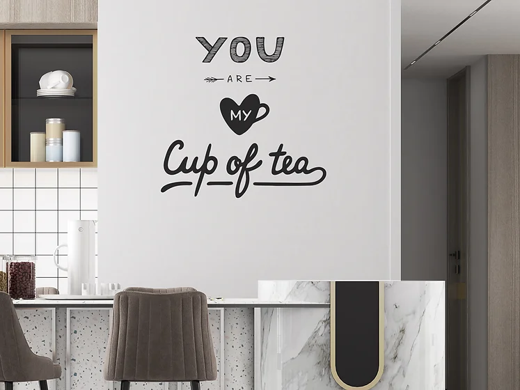 Zidna naljepnica "You are my cup of tea"