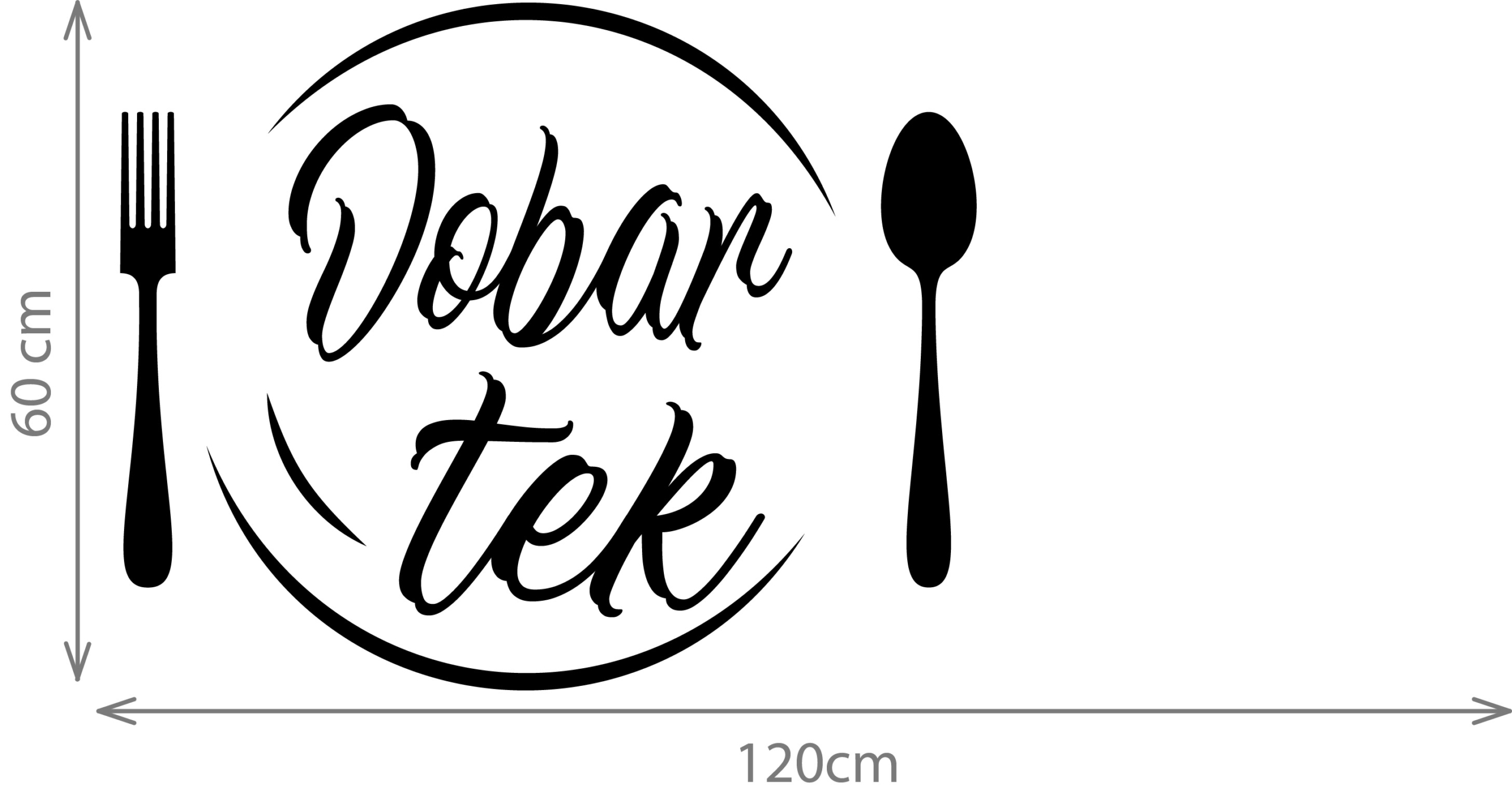 Zidna naljepnica "Dobar Tek" - Slika 4