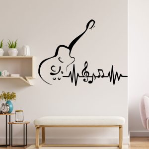 Zidna naljepnica  "Guitar waves"